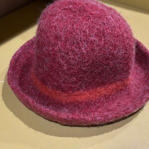 Stylish Red Wool Hat